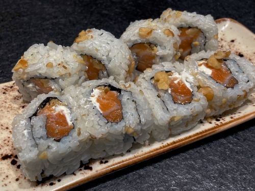 salmon queso nueces